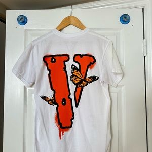 AUTHENTIC Juice Wrld x Vlone Butterfly T-shirt Men's White